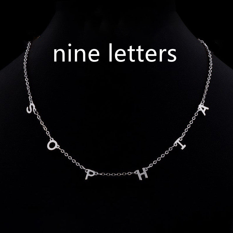 Custom Cute Multi Letter Name Necklace