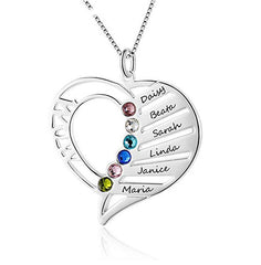 Love Personalized Custom Name Letter Love Memory Necklace