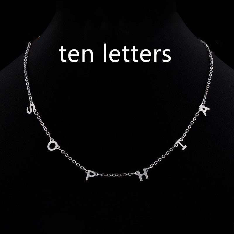 Custom Cute Multi Letter Name Necklace