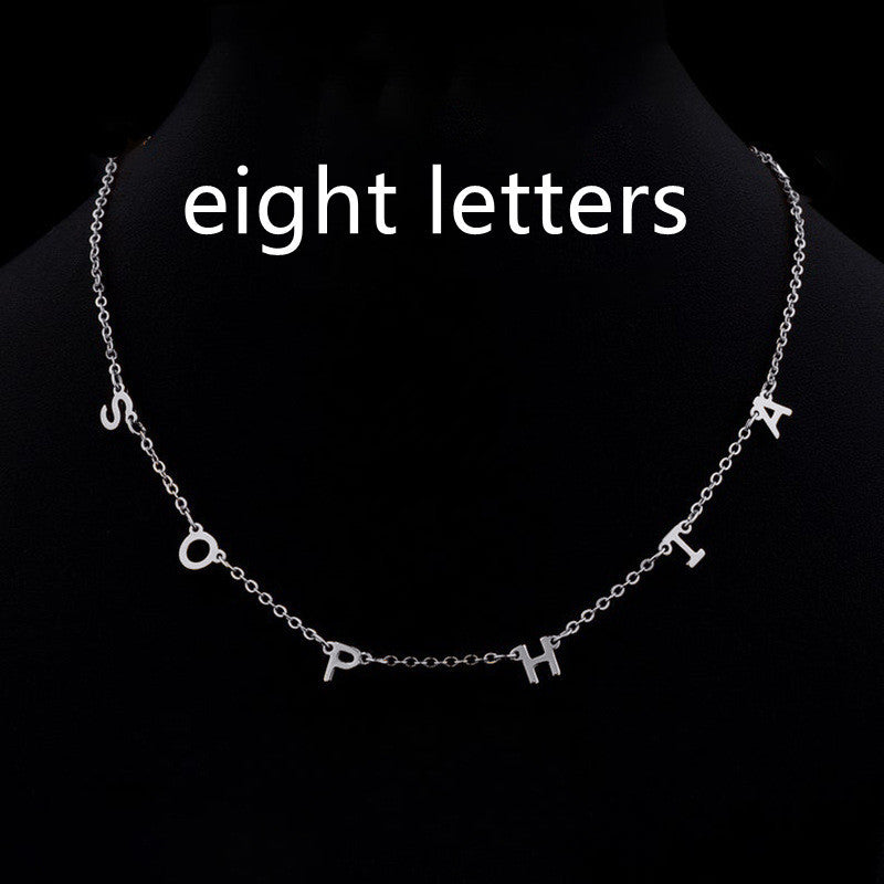 Custom Cute Multi Letter Name Necklace