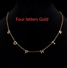 Custom Cute Multi Letter Name Necklace