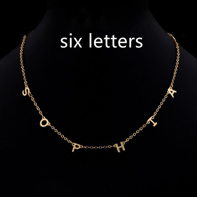 Custom Cute Multi Letter Name Necklace