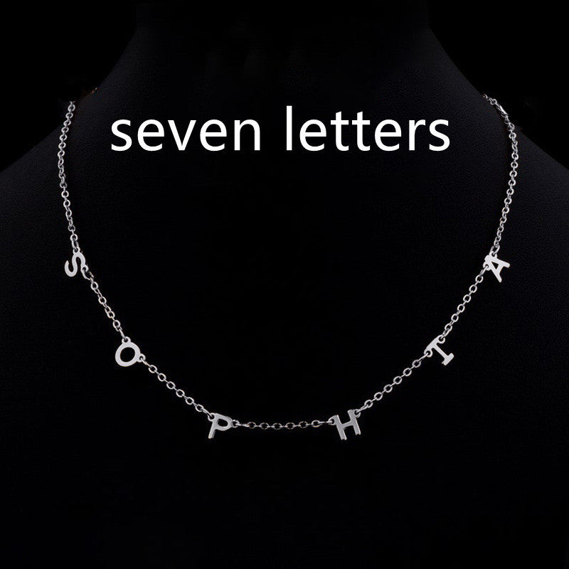 Custom Cute Multi Letter Name Necklace