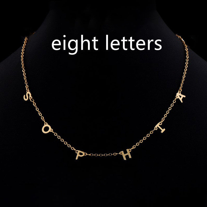 Custom Cute Multi Letter Name Necklace