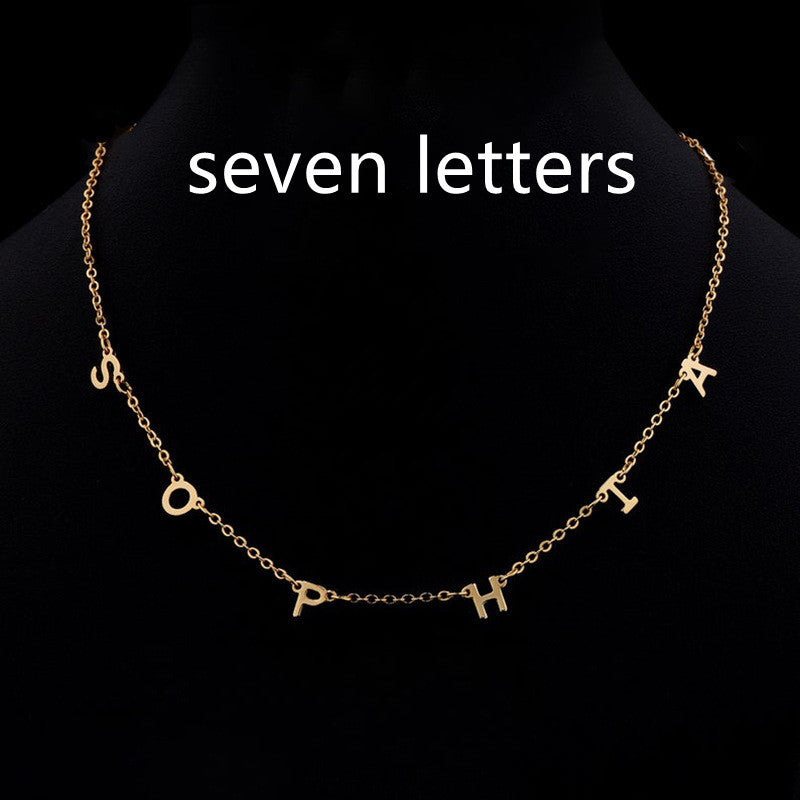 Custom Cute Multi Letter Name Necklace