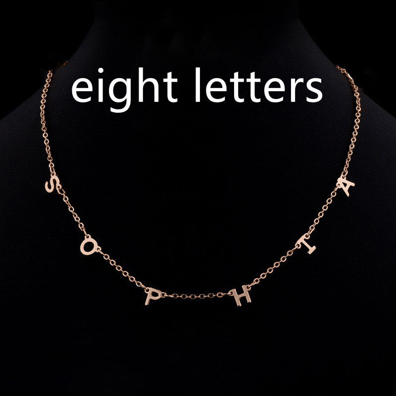 Custom Cute Multi Letter Name Necklace